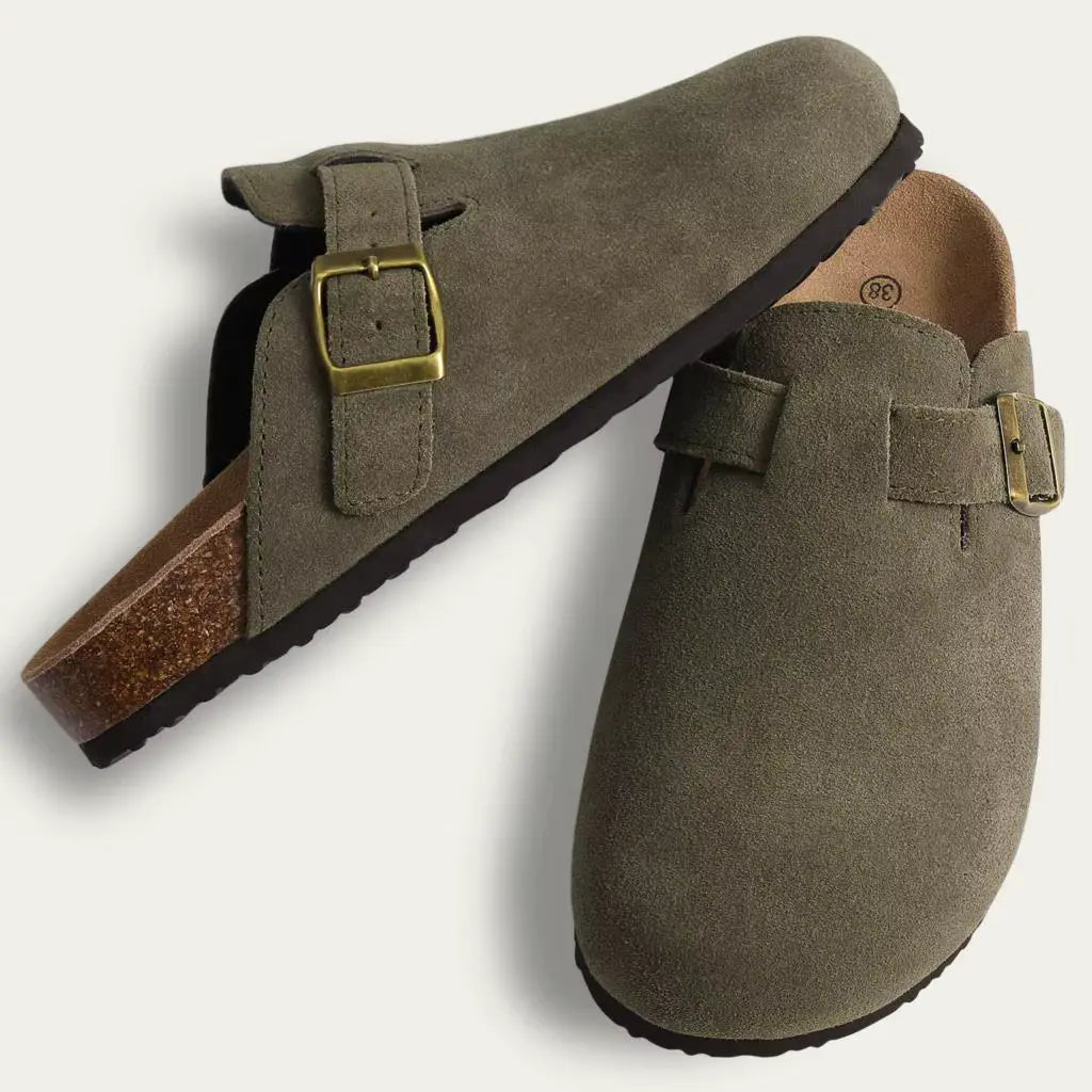 Suede Clogs